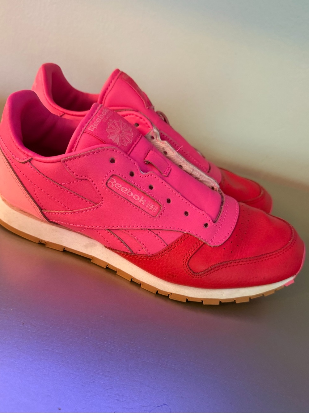 Reebok Women's Hot Pink Sneakers